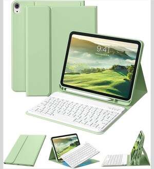 ZKTUYU iPad 11th Gen (2025) / 10th Gen (2022) Case with Detachable Wireless Keyb